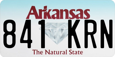 AR license plate 841KRN