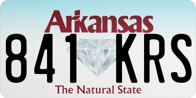 AR license plate 841KRS