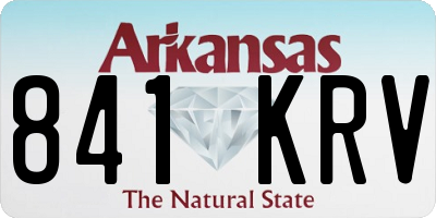 AR license plate 841KRV