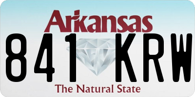 AR license plate 841KRW