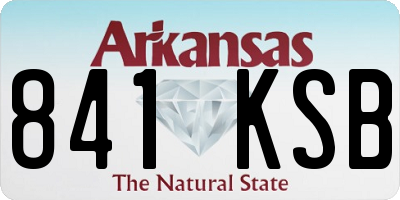 AR license plate 841KSB