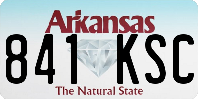 AR license plate 841KSC