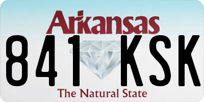 AR license plate 841KSK