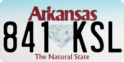 AR license plate 841KSL