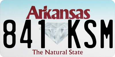 AR license plate 841KSM