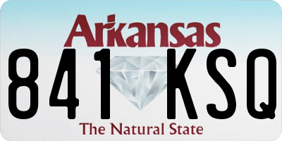 AR license plate 841KSQ
