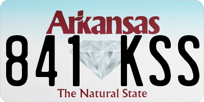 AR license plate 841KSS