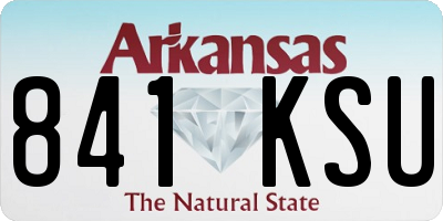 AR license plate 841KSU