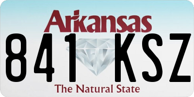 AR license plate 841KSZ