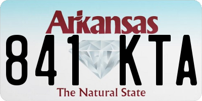 AR license plate 841KTA