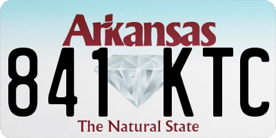 AR license plate 841KTC