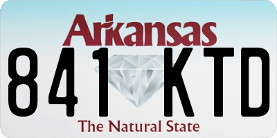 AR license plate 841KTD