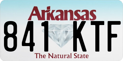 AR license plate 841KTF