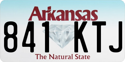 AR license plate 841KTJ