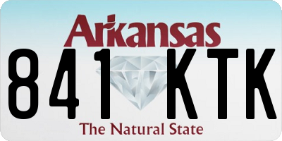AR license plate 841KTK
