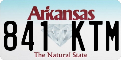 AR license plate 841KTM