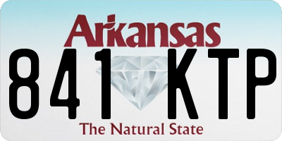 AR license plate 841KTP