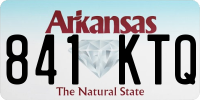 AR license plate 841KTQ