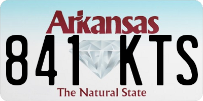 AR license plate 841KTS