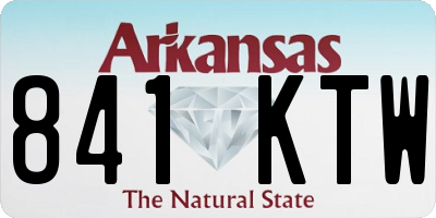 AR license plate 841KTW