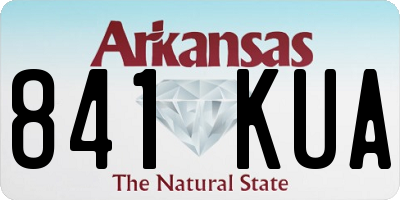 AR license plate 841KUA