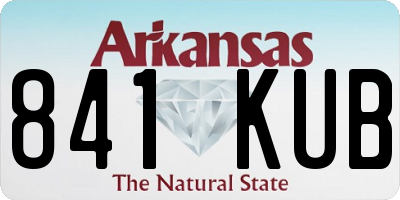 AR license plate 841KUB