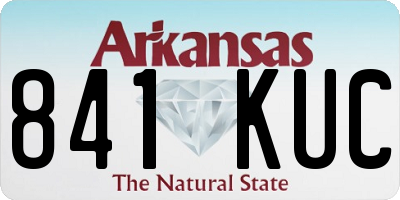 AR license plate 841KUC