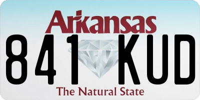 AR license plate 841KUD