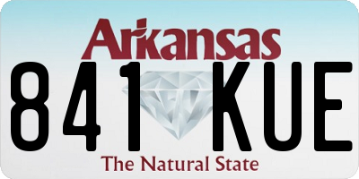 AR license plate 841KUE