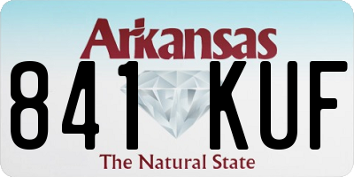 AR license plate 841KUF