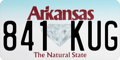 AR license plate 841KUG