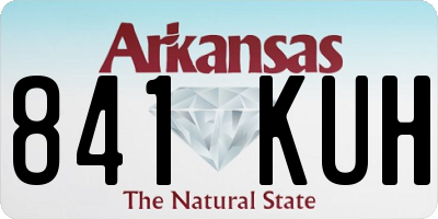 AR license plate 841KUH
