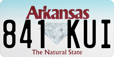 AR license plate 841KUI