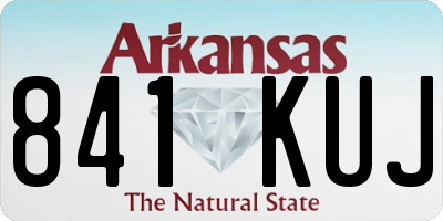 AR license plate 841KUJ