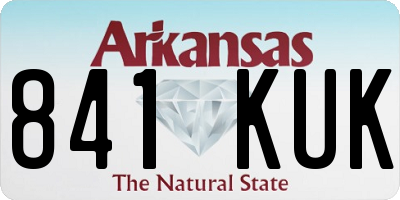 AR license plate 841KUK