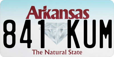 AR license plate 841KUM