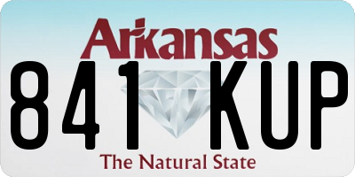 AR license plate 841KUP
