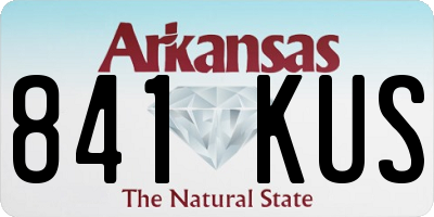AR license plate 841KUS