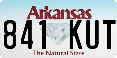 AR license plate 841KUT