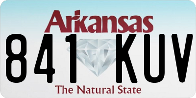 AR license plate 841KUV