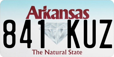 AR license plate 841KUZ