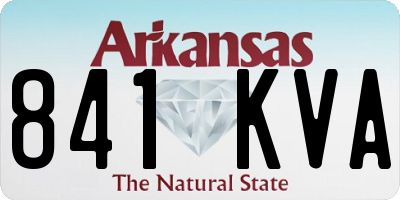 AR license plate 841KVA