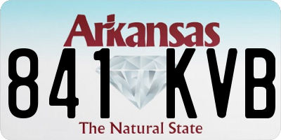 AR license plate 841KVB