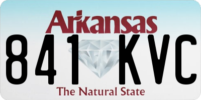 AR license plate 841KVC