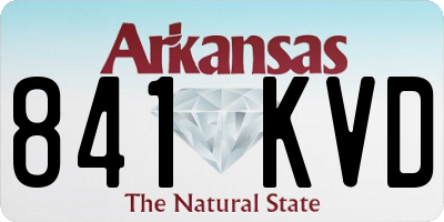 AR license plate 841KVD