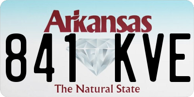 AR license plate 841KVE