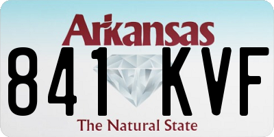 AR license plate 841KVF