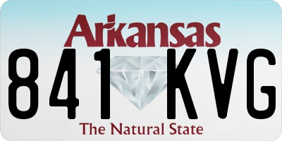 AR license plate 841KVG