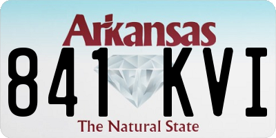 AR license plate 841KVI