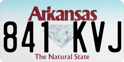AR license plate 841KVJ